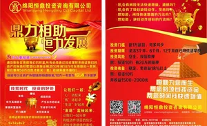 投资dm宣传单图片