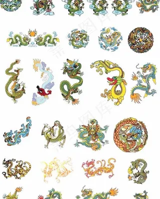 龙的CDR文件矢量图合集 下载