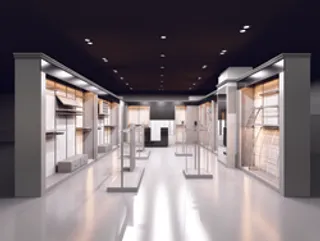 壁柜式展厅设计3D模图