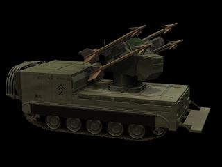 地对空导弹车模型