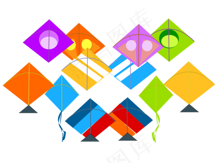 各式各样的风筝