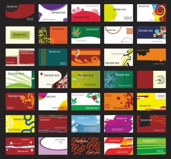 时尚企业名片eps,ai矢量模版下载