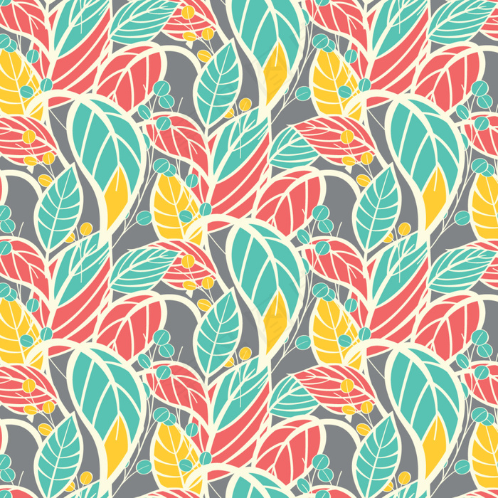 彩色的叶子背景图案