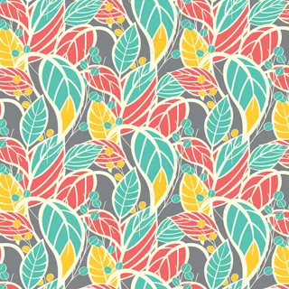 彩色的叶子背景图案
