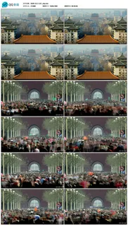 北京人文景观人流实拍视频素材