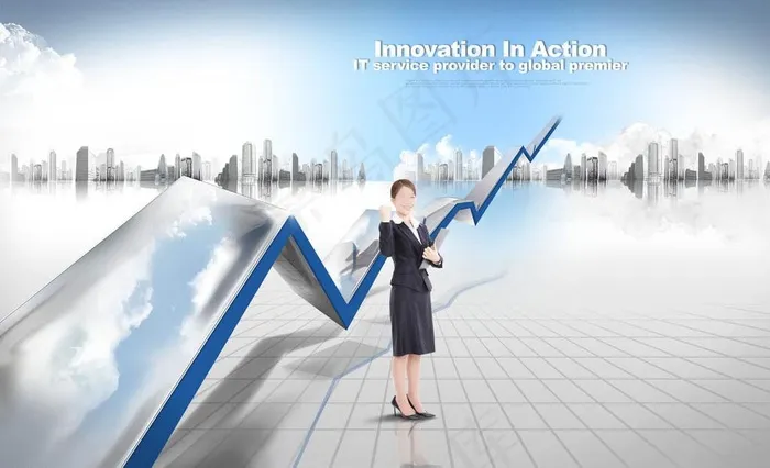 商务创意城市图片(5200X3458(DPI:300))psd模版下载