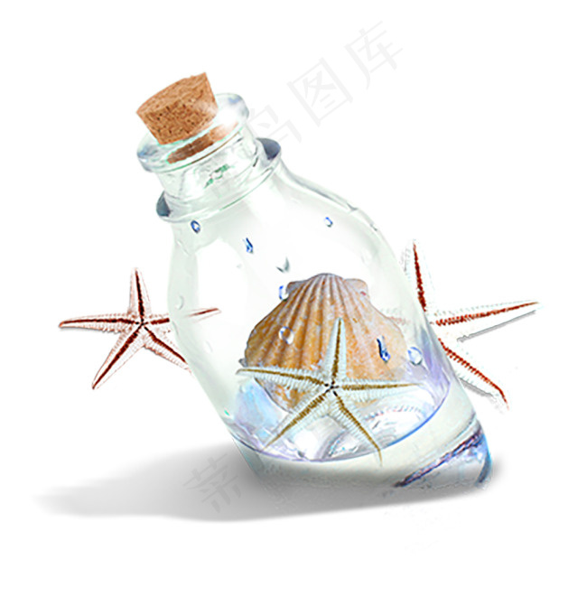 沙滩 瓶子 海星 漂流 许愿