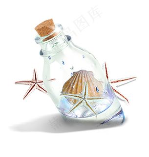 沙滩 瓶子 海星 漂流 许愿