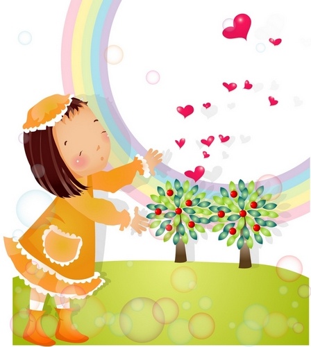 彩虹主题韩国iclickart四季...