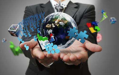 生意人一方面体现了商业世界的概念