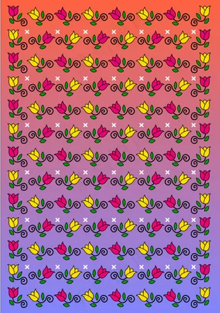 卡通玫瑰花矢量底图