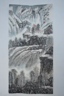 山水风景画图片