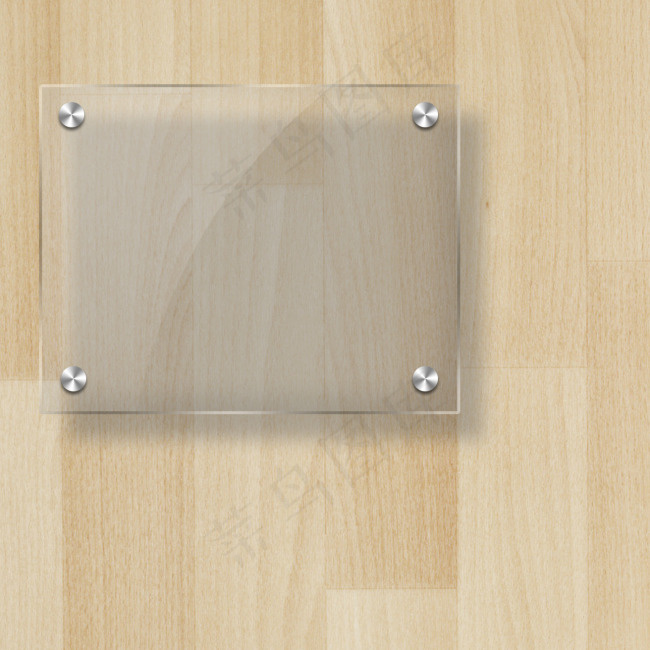 玻璃质感 木板背景