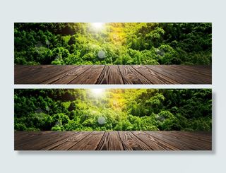 原生态户外纯木家具背景大图bann...