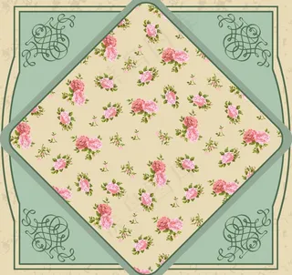 欧式复古花纹边框 玫瑰花图片