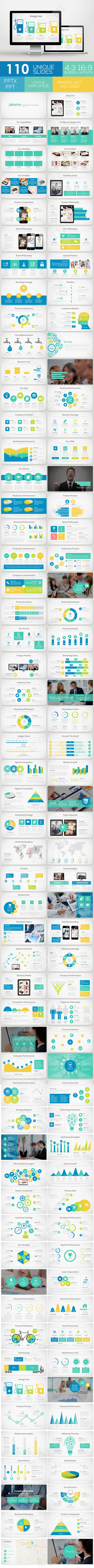 扁平化欧美风格杂志排版大气商务PP...