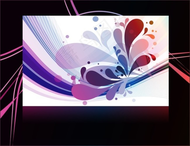 绚丽卡片设计素材
