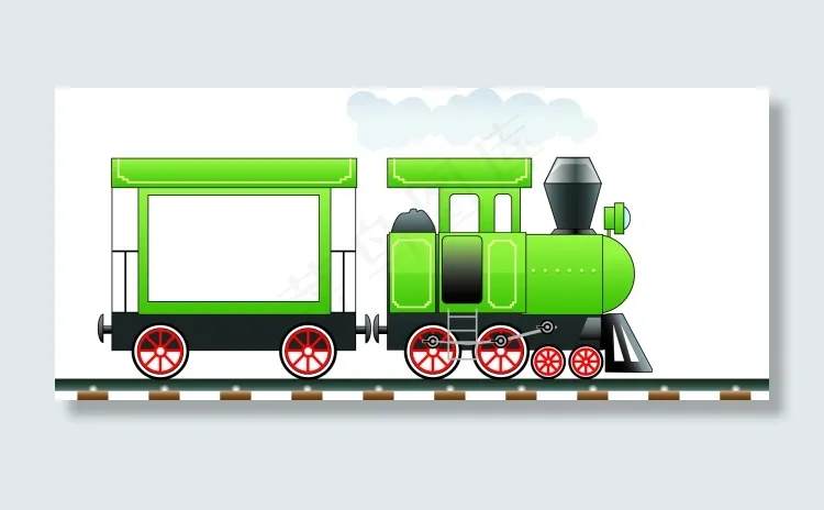 火车cdr矢量模版下载