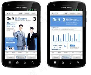 商务手机版网页psd模板