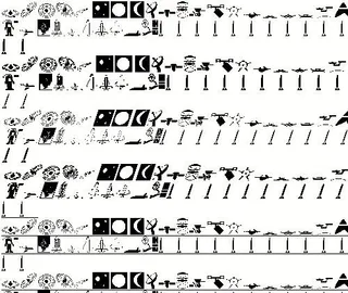 广阔太空图形字体 图形设计字体 图...