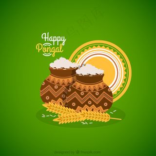 绿色背景矢量图