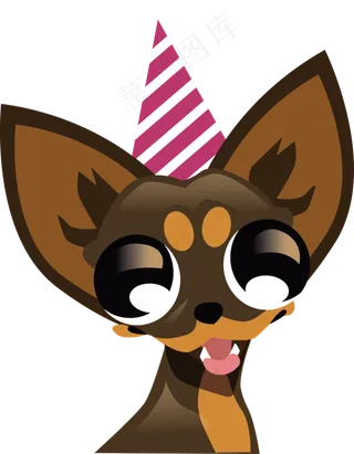 卡通动物吉娃娃免抠png图片