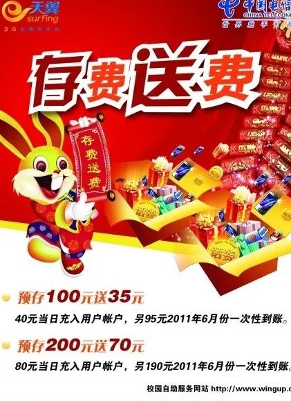 电信天翼宣传单图片psd模版下载