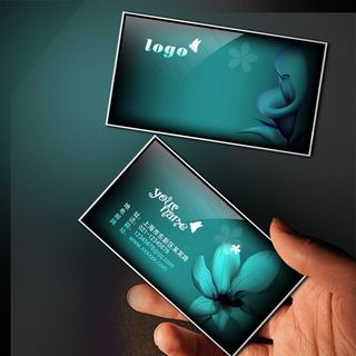 淡雅简约 精致名片PSD模板下载