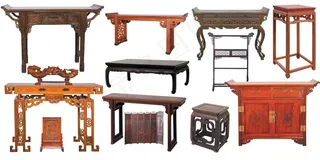 中国古典家具案台psd素材