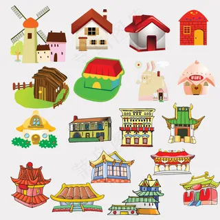 PS后期房屋建筑PSD分层素材