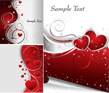 情人节海报设计矢量素材