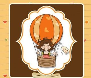 可爱的女孩卡02矢量