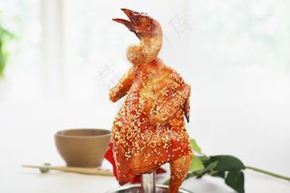 会跳钢管舞的鸡摄影图美食