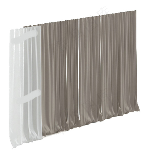 窗帘3d模型模板下载帘 窗帘3d模...