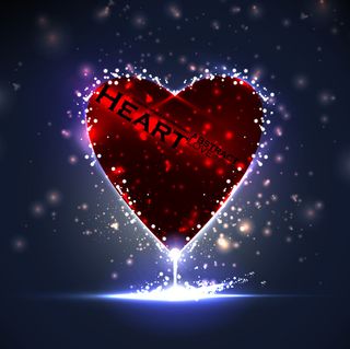 精美爱心卡片矢量图