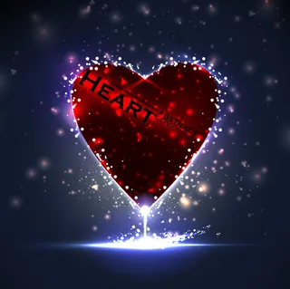 精美爱心卡片矢量图