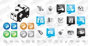 2的web2.0风格图标矢量素材