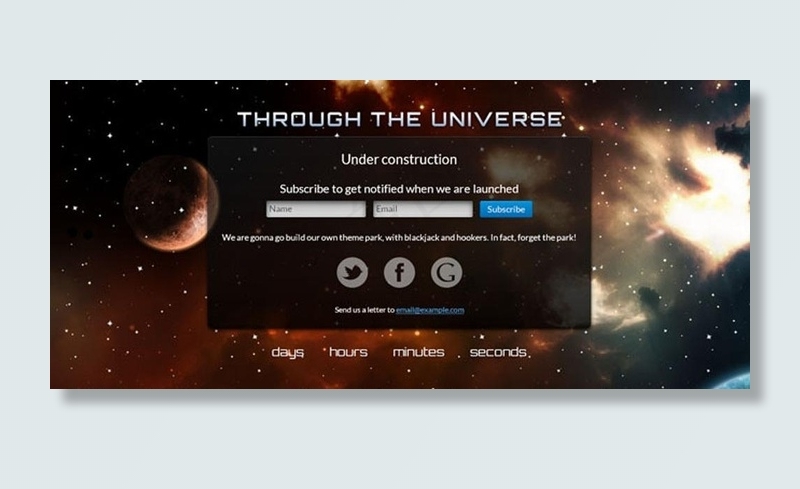 半透明邮件订阅模板图片