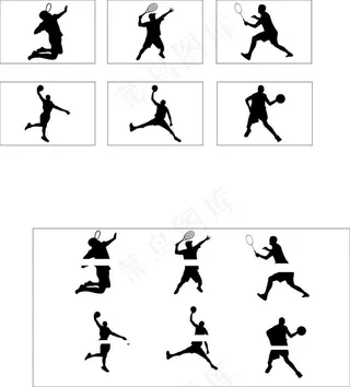 矢量雕刻 运动人物 矢量人物 篮球