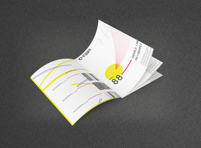 方形黑色画册样机空白画册样机样机办公室场景智能贴图画框画册样