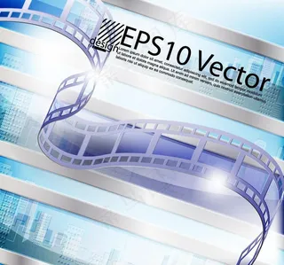 动感影带 城市建筑背景图片