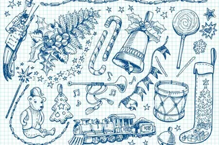 手绘圣诞背景图片