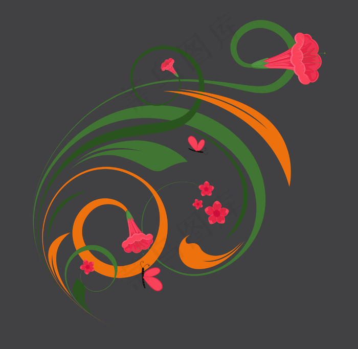 摘要植物装饰设计