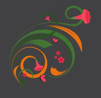 摘要植物装饰设计