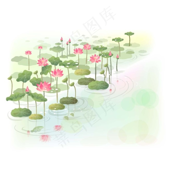 花朵花圈花框eps,ai矢量模版下载