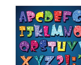 卡通字体设计素材