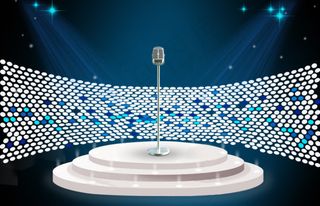 炫光舞台背景矢量图免费下载