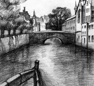 素描绘画作品图片