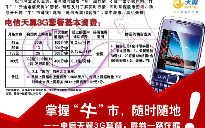 六合电信3g精英套餐炒股报纸半版图...psd模版下载