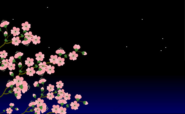 梅花花朵绽放flash矢量动画